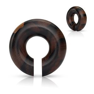 Dark Areng Wooden Hoop Hanger Plugs